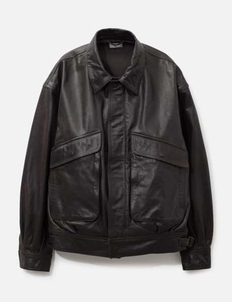 YOKE Cow Leather Flight Jacket