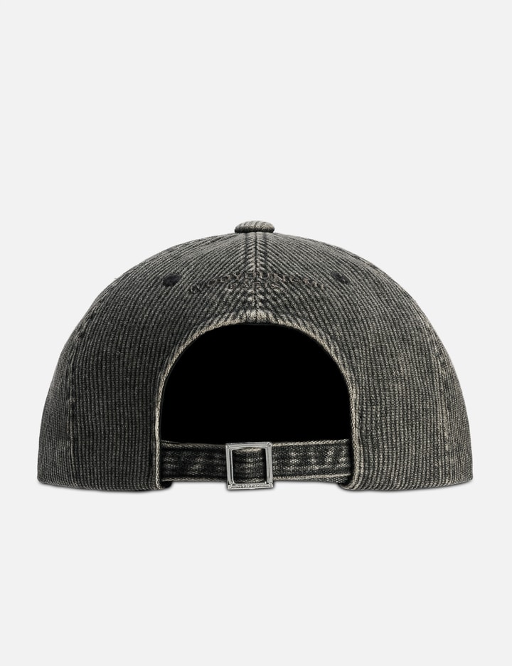 Wooyoungmi Ribbed Denim Logo Ball Cap