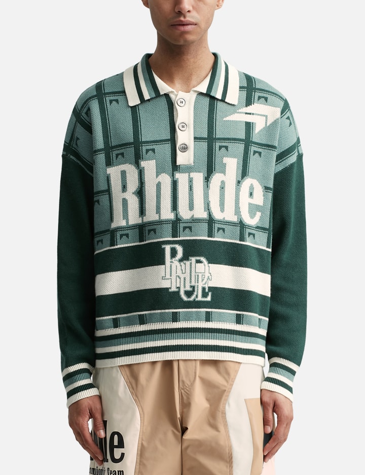 Rhude Full Zip Hoodie S / Sage