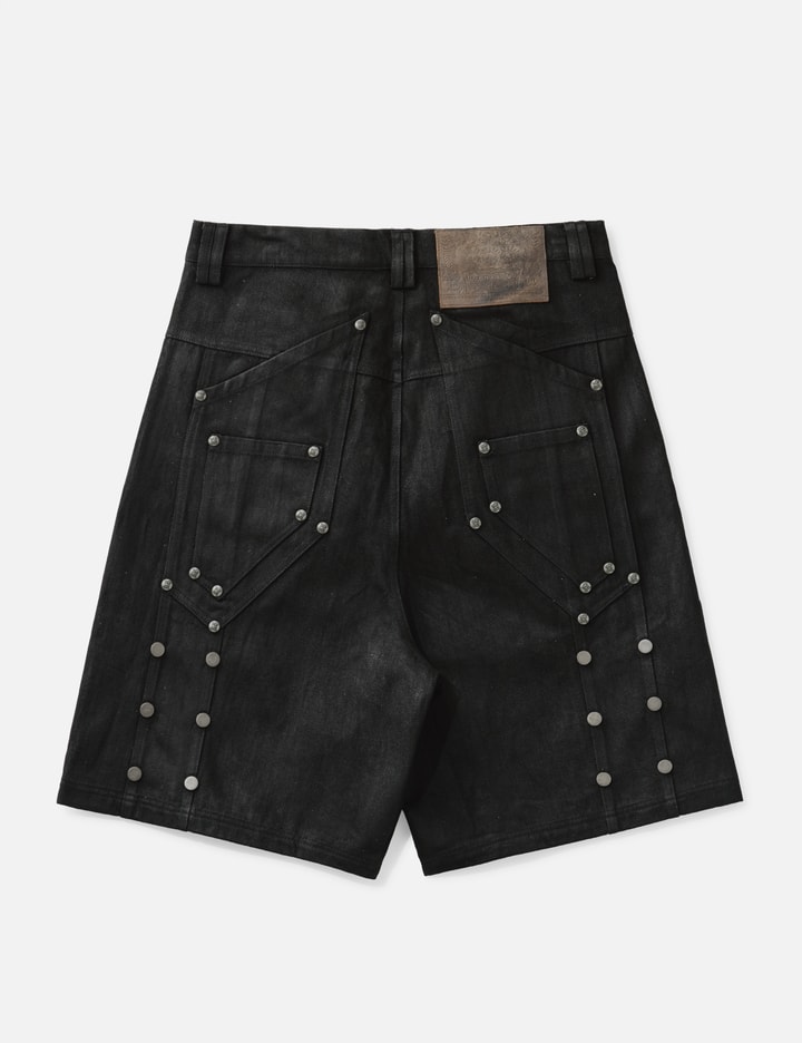 "Rexel" Waxed Double Knee Work Jorts view 2
