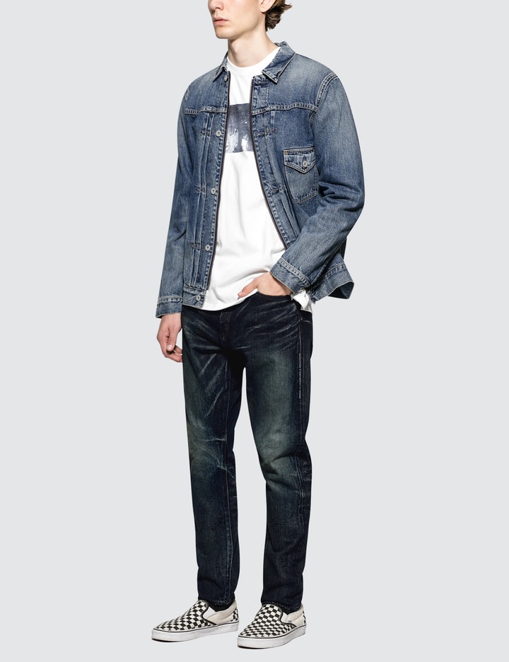 Denim By Vanquish & Fragment One Year Wash Tapered Denim Jeans