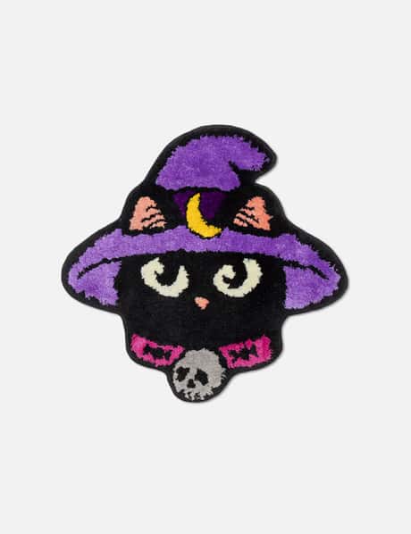 RAW EMOTIONS Spooky Cat Head Rug Coaster