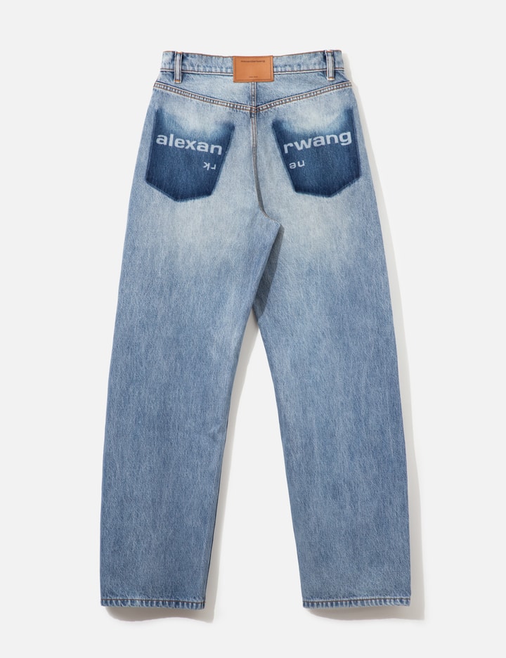 Alexander Wang Float Mid-Rise Relaxed Jean With Logo Shadow Pocket