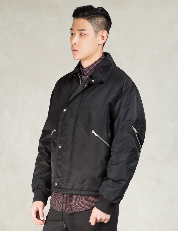 McQ Alexander McQueen - Black Lifeguard Aviator Jacket | HBX  
