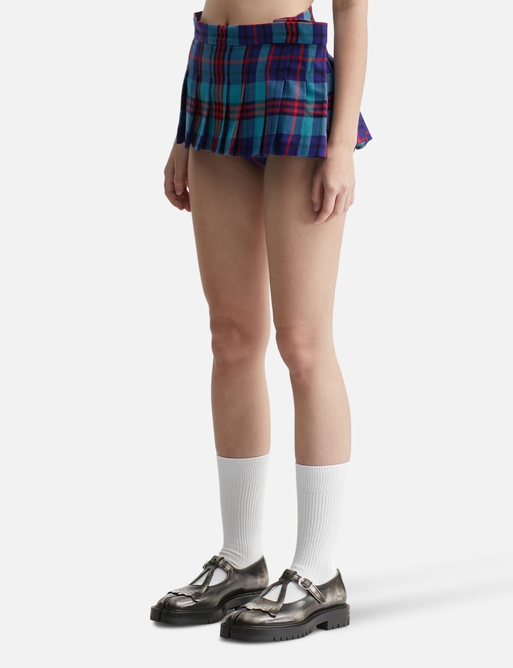 Check Side Folded Pleats Skort Placeholder Image