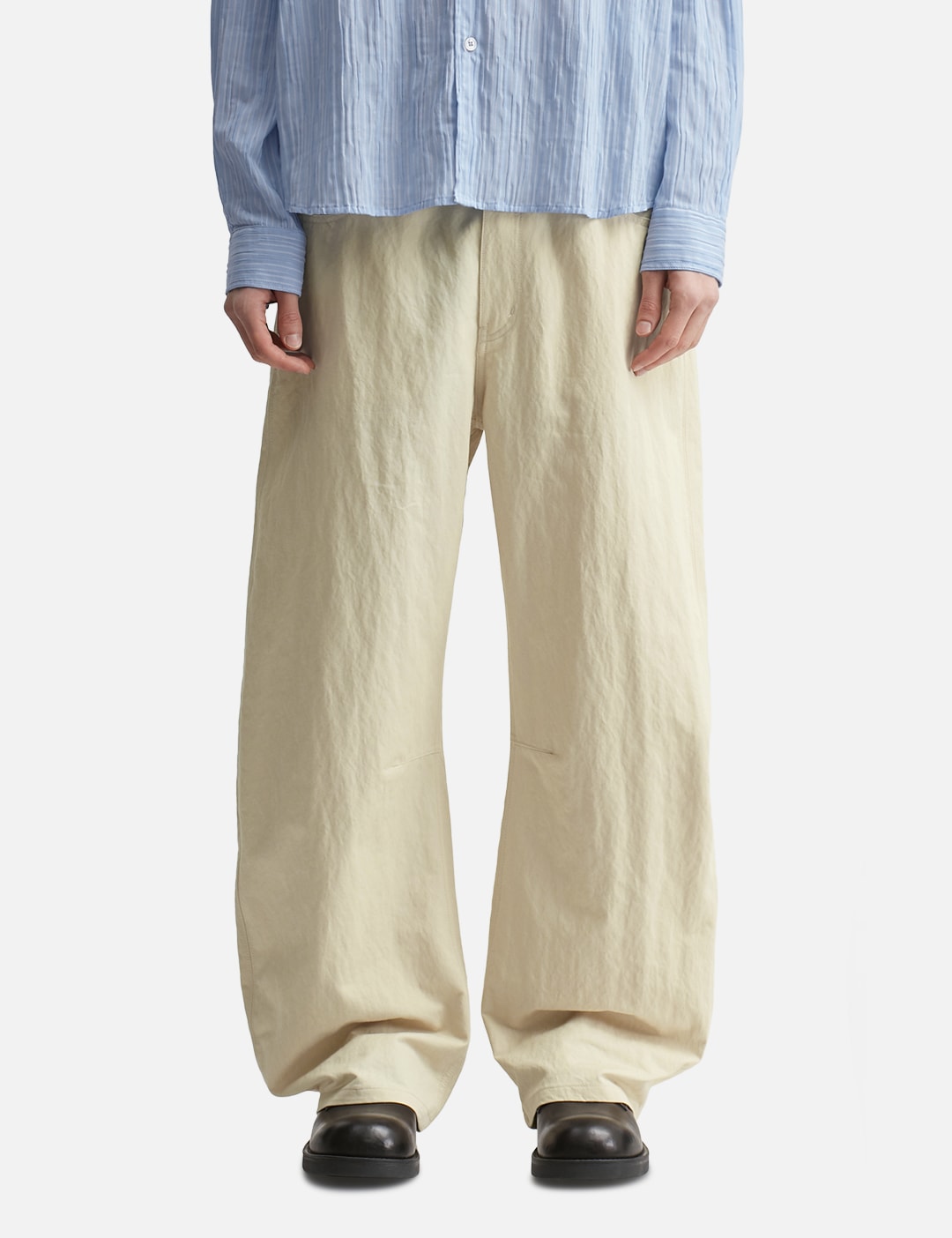 Deep Curved Cotton Blend Pants view 11