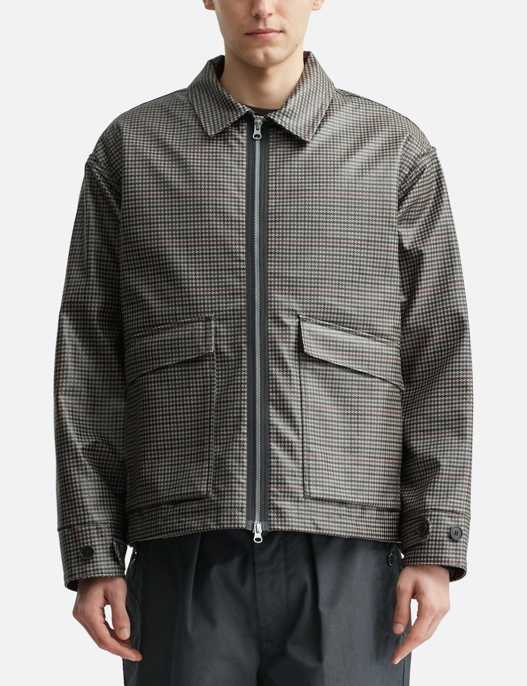 Reimagined Coated Houndstooth Check Jacket view 13