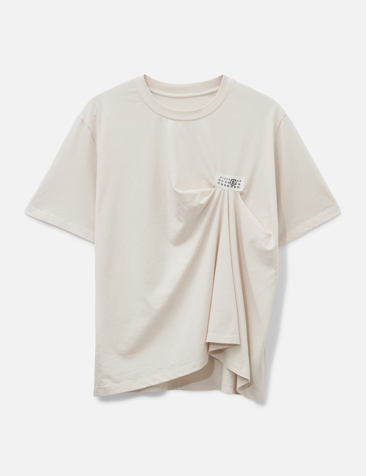 MM6 Maison Margiela Numeric Logo Draped T-Shirt