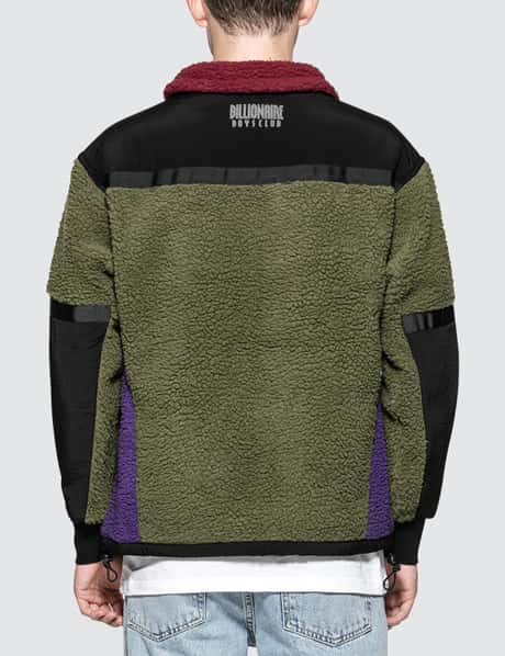 Billionaire Boys Club Paneled Sherpa Fleece Zip-through Jacket HBX
