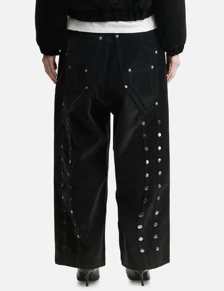 "Stephen" Black Baggy Pants view 12