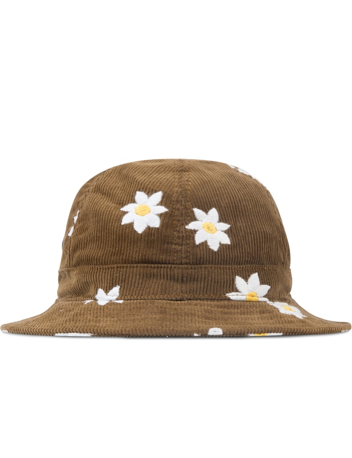 Chestnut Cord with Daisy  Bucket Hat Placeholder Image