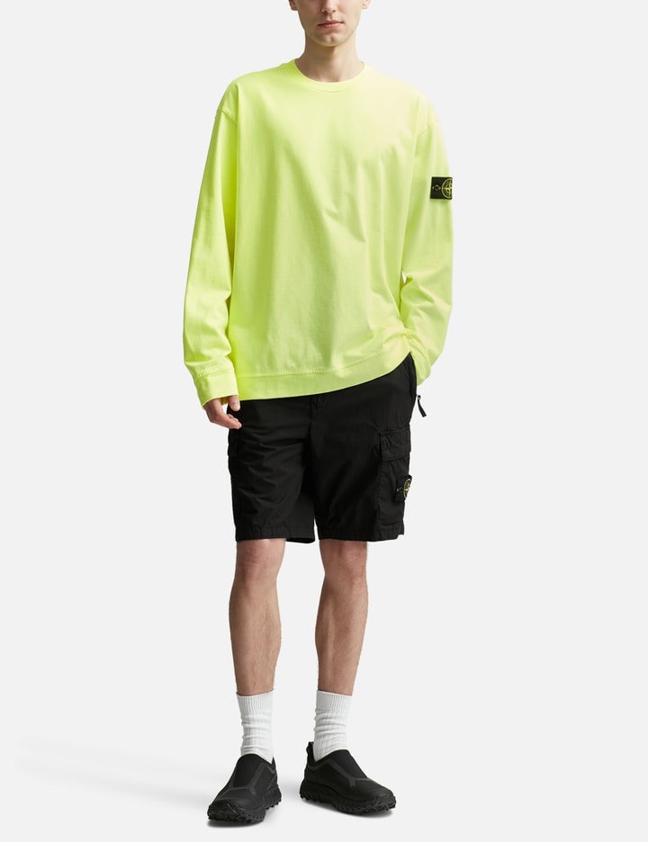 Shop Stone Island Crewneck Sweatshirt In Yellow