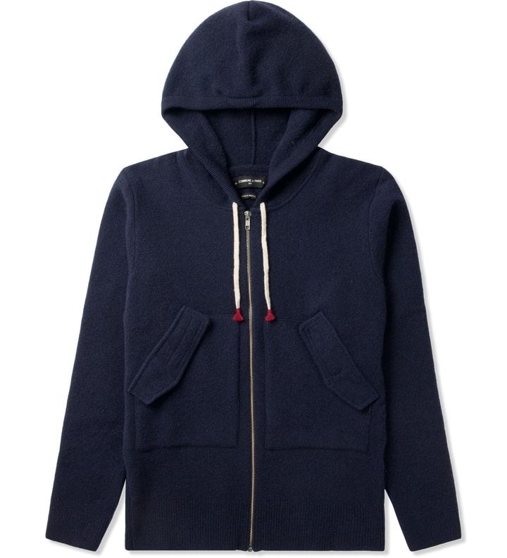 Navy Louvre Zip Hoodie Placeholder Image