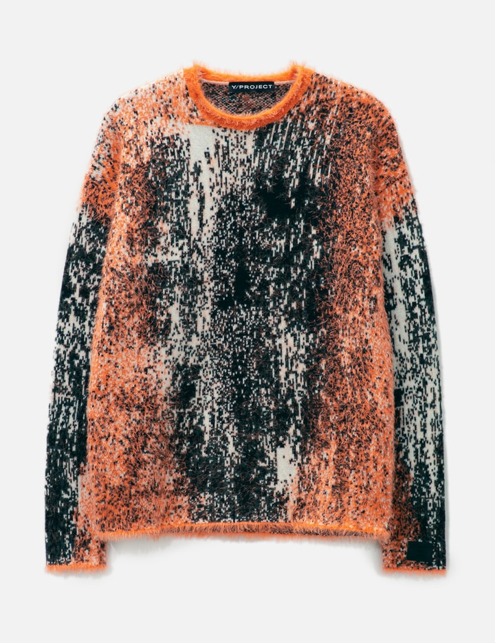 Y/PROJECT GRADIENT HAIRY KNIT SWEATER