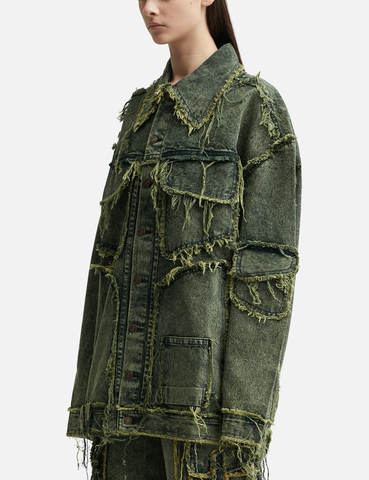 Maxi Destroyed Denim Jacket Placeholder Image