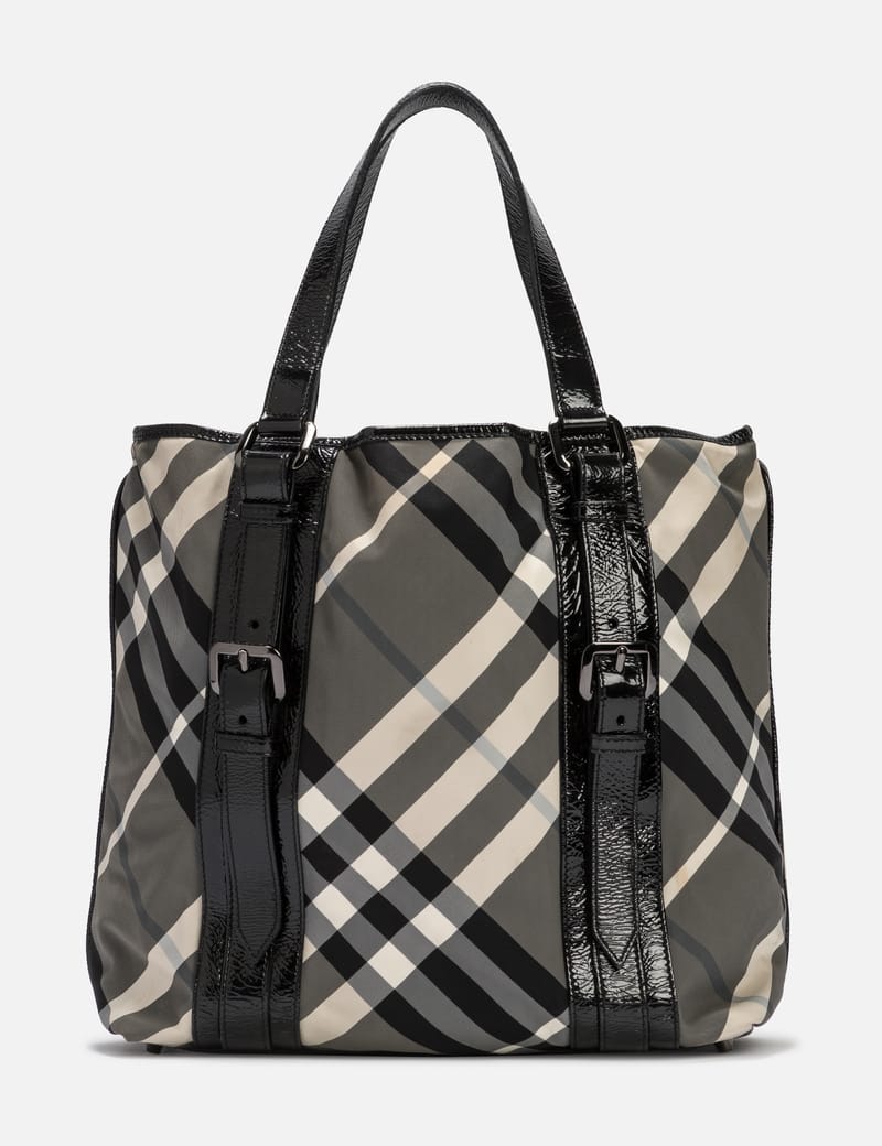 Designer Tote Bags | Canvas & Leather Tote Bags | Burberry® Official |  Canvas leather tote bag, Burberry bag, Tote bag leather
