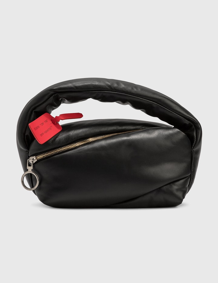 Off-White Leather Pump Pouch Bag Black