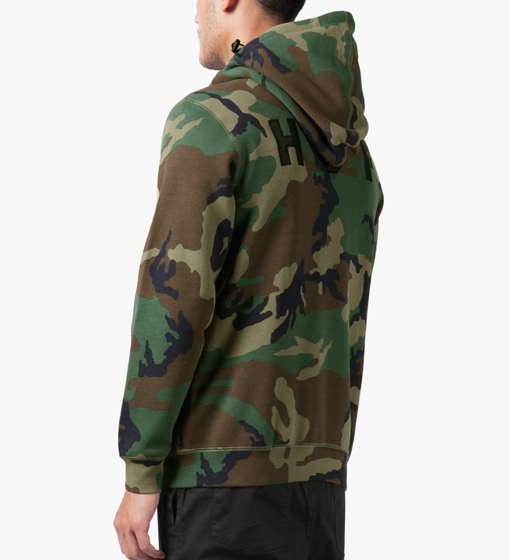 Woodland Camo Original H Logo 2.0 Full Zip Up Hoodie Placeholder Image