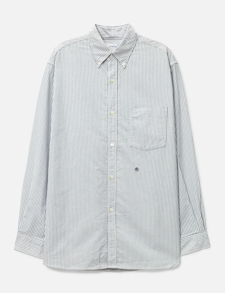 Button Down Stripe Wind Shirt Placeholder Image