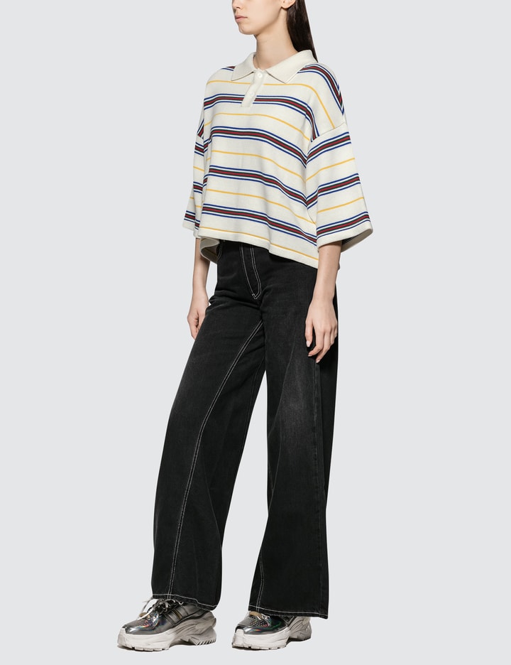 Knit Cropped Polo Placeholder Image