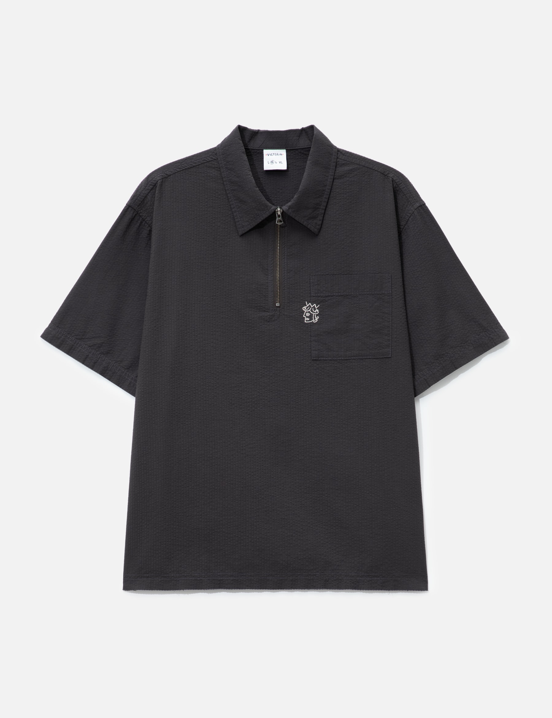 Seersucker Quarter Zip Shirt view 16