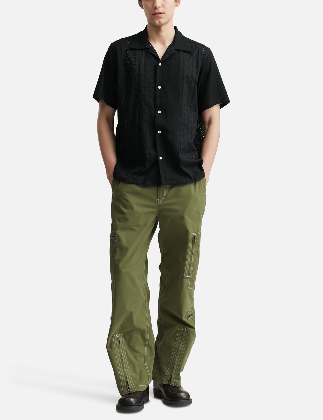 Lace Patchwork Shirt view 15