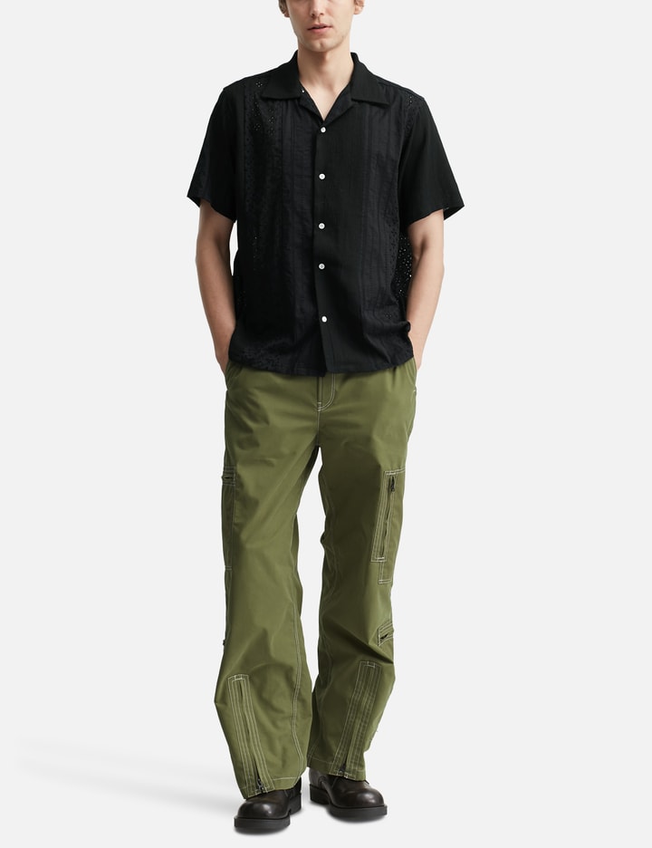 NÒMARHYTHM TEXTILE Lace Patchwork Shirt