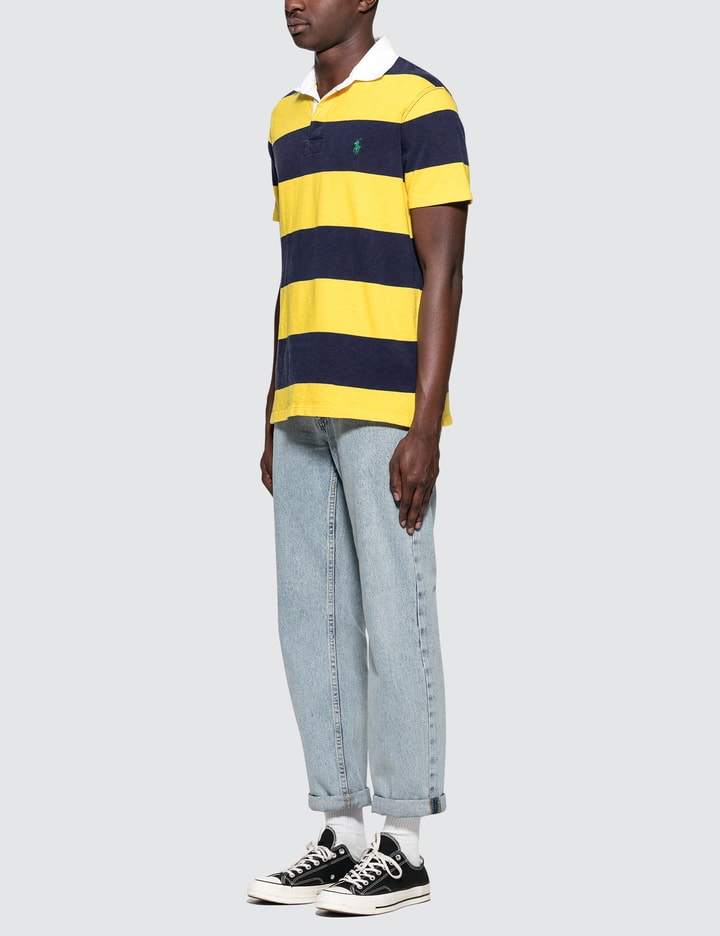 S/S Polo With Gold Stripe Placeholder Image