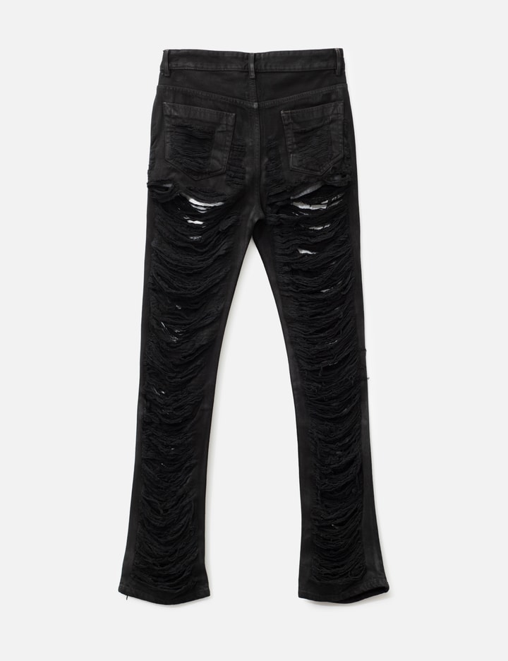 Rick Owens Drkshdw Fog Cut Shredded Denim Jeans