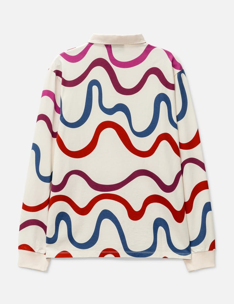 BY PARRA バイ パラ 定価14580円 「POLO PIQUE FOREST BEACH」 MALLARD GREEN Mサイズ 新品未使用 Vertical forest knitted polo \u2013 by Parra USA