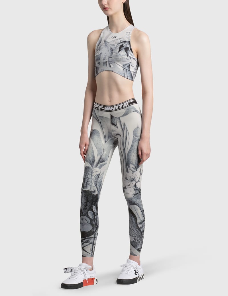 off white botanical leggings