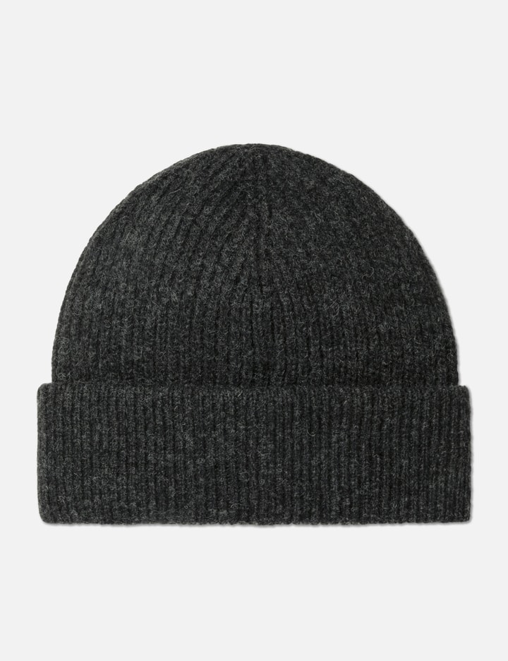 Fitted Wool Rib Knit Beanie Placeholder Image