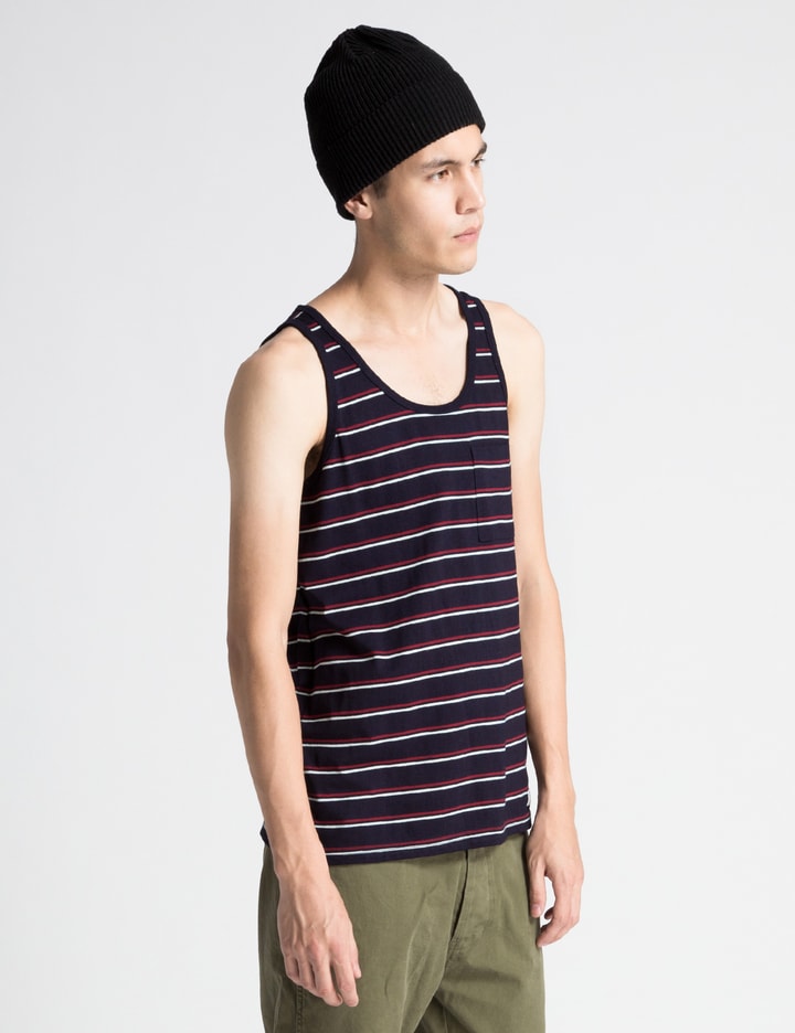 Saturdays Nyc Indigo Stripe Rosen Tank Top