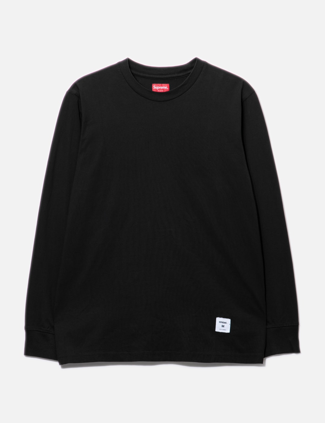 SUPREME SILVER LOGO PRINT LONG SLEEVES T-SHIRT