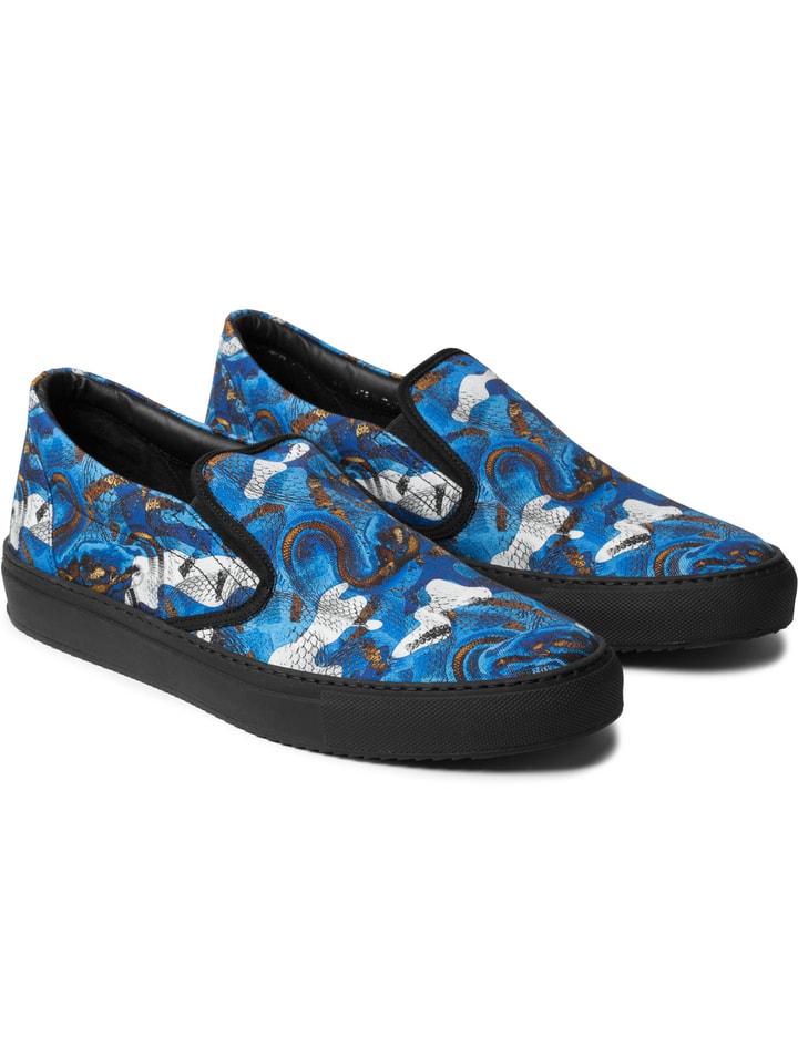 Black Allover Snake Blue Slip-On Placeholder Image