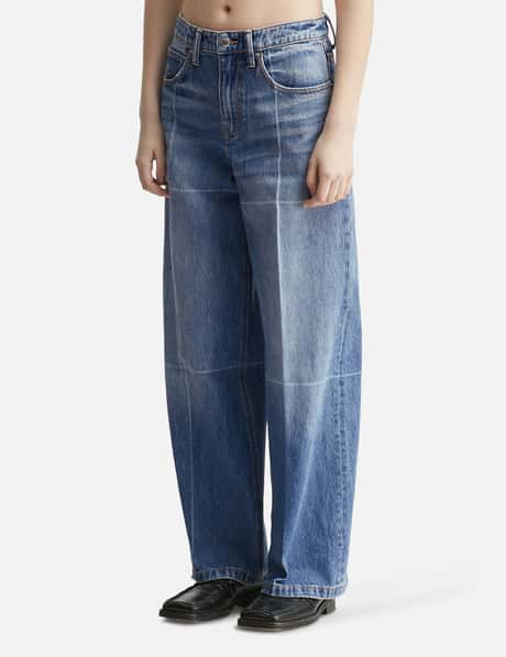 Foldline Wide Straight-Leg Jean view 7