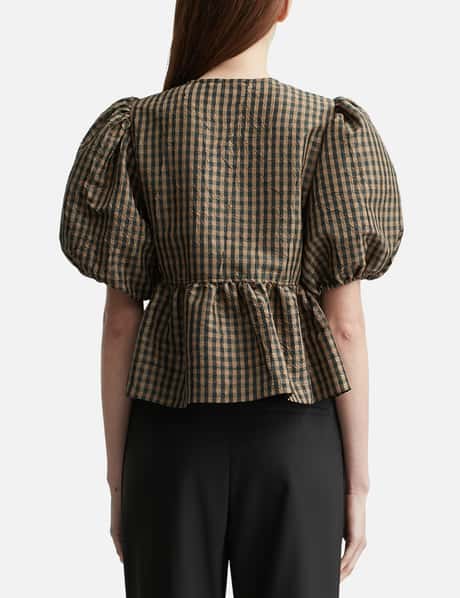 Crinkled Check Blouse view 9