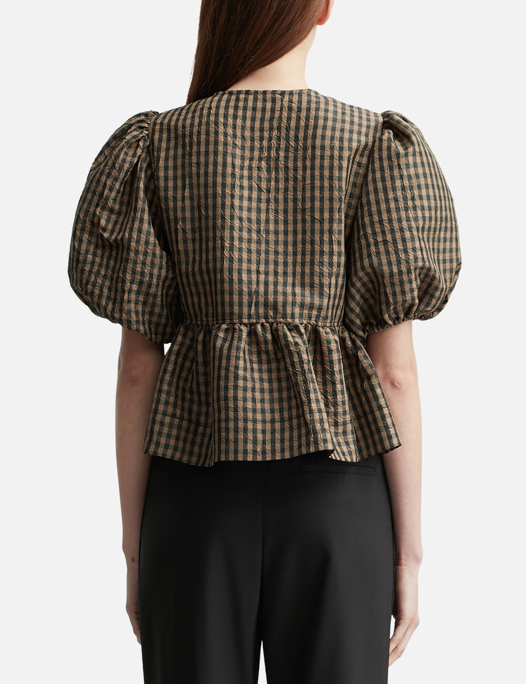 Crinkled Check Blouse view 15