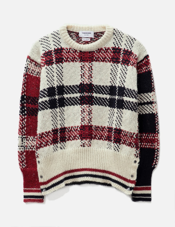 DONEGAL TARTAN STRIPE CREW NECK PULLOVER Placeholder Image