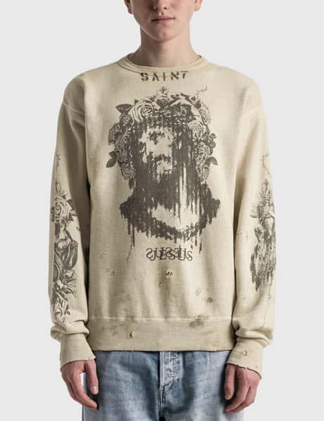 Saint Michael - Saint Michael X Kawamura Jesus Sweatshirt | HBX