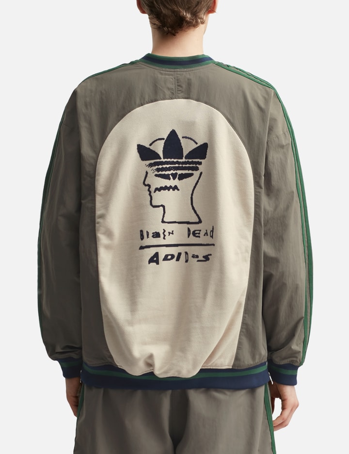 Adidas Originals X Brain Dead Logo Print Long-sleeved T-shirt In Brown