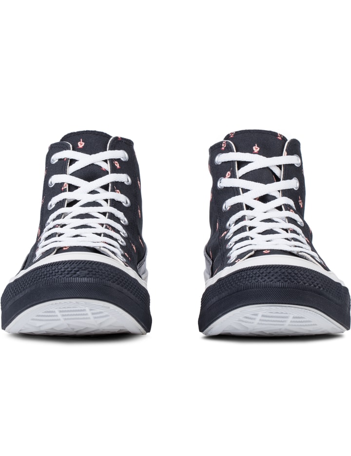 Middle Finger Pattern Canvas Sneakers Placeholder Image