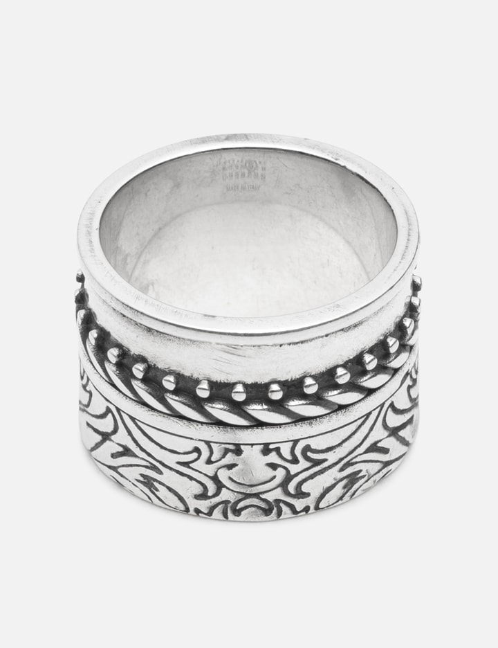 MM6 Maison Margiela Double Floral Motif Ring