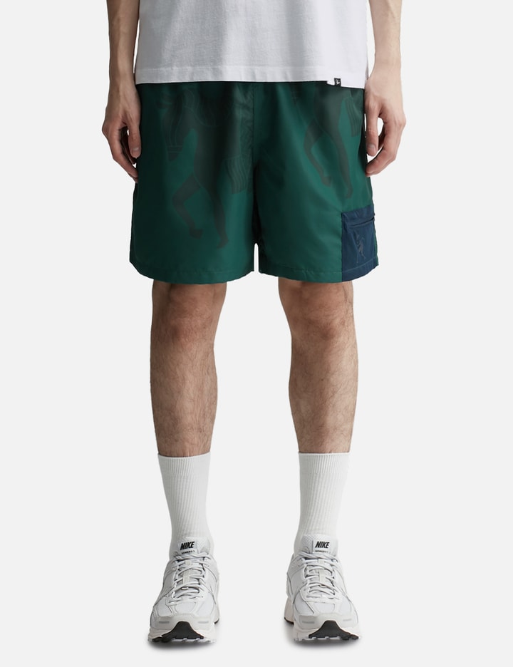 Shop By Parra Short Horse Shorts In Green