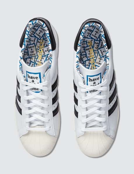 adidas gazelle silver green womens Originals x Have A Good Time Superstar 80's main image 0