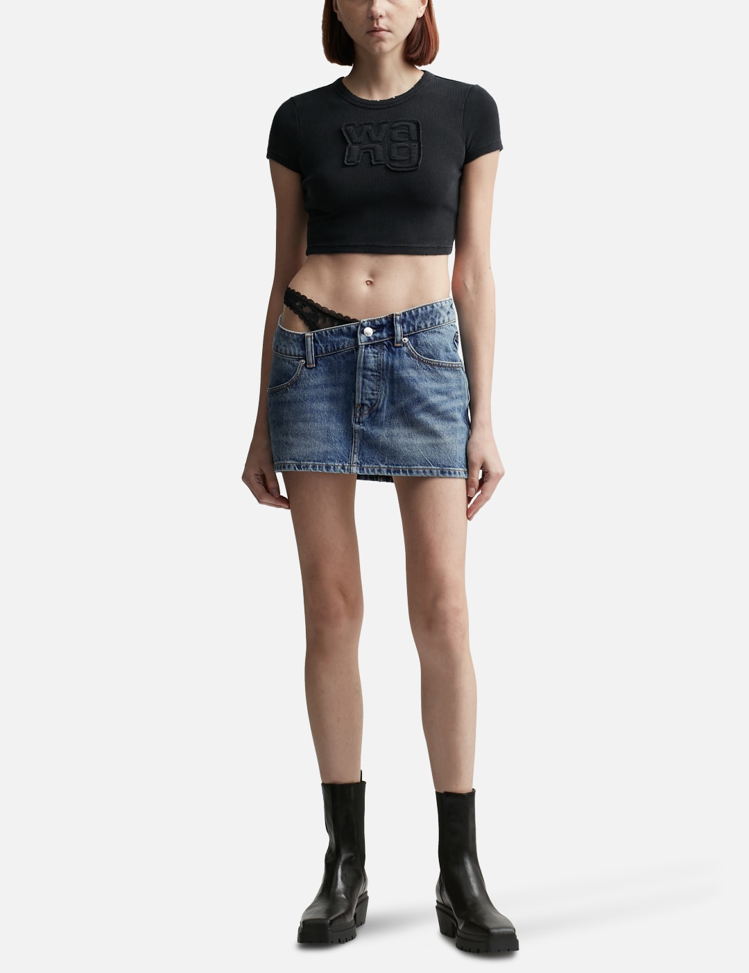 Pre-Styled Denim Skirt view 16