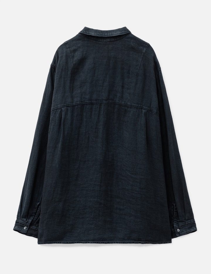 ANCELLM Aging Linen Cross-Line Shirt