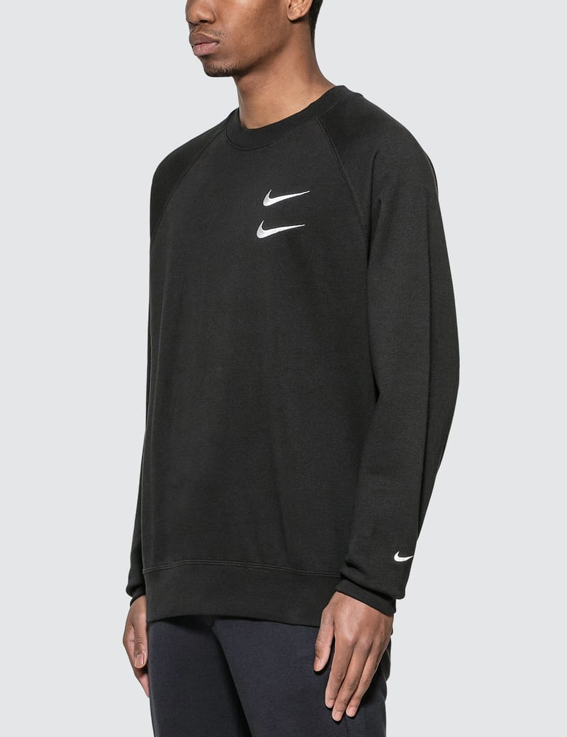 nike double swoosh crew neck