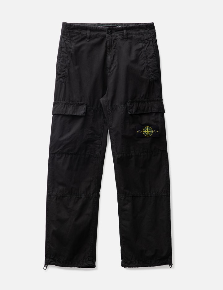 Stone Island 'old' Treatment Cargo Pants In Black