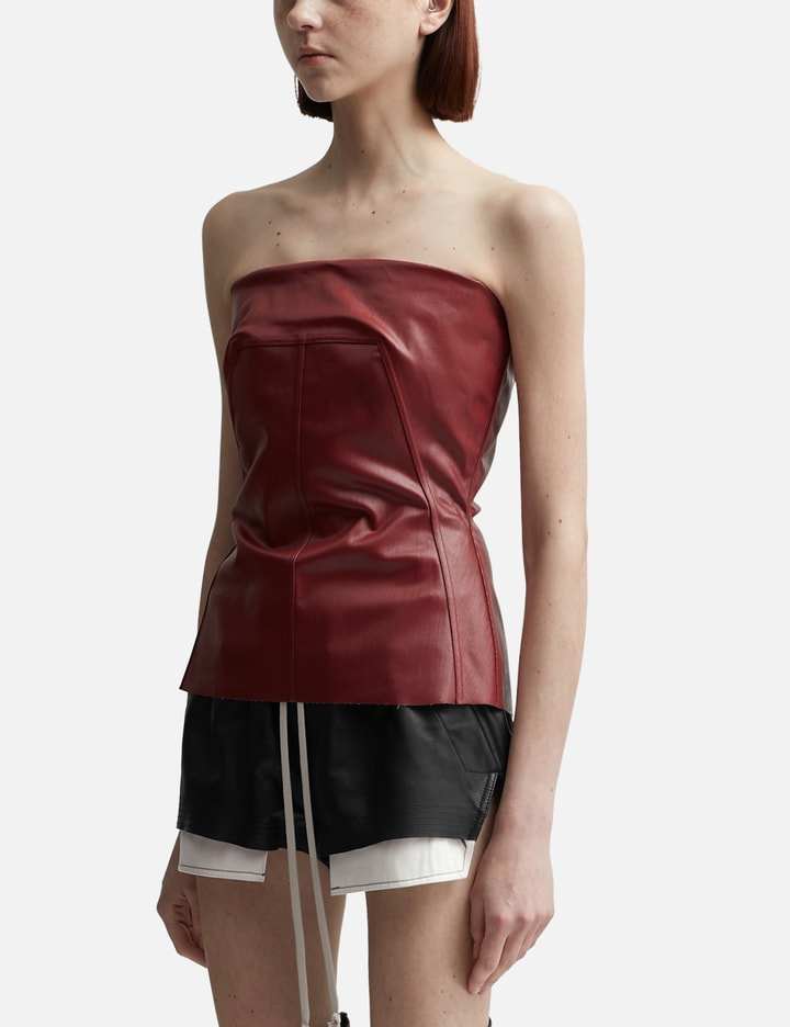 Shop Rick Owens Bustier Top In Red